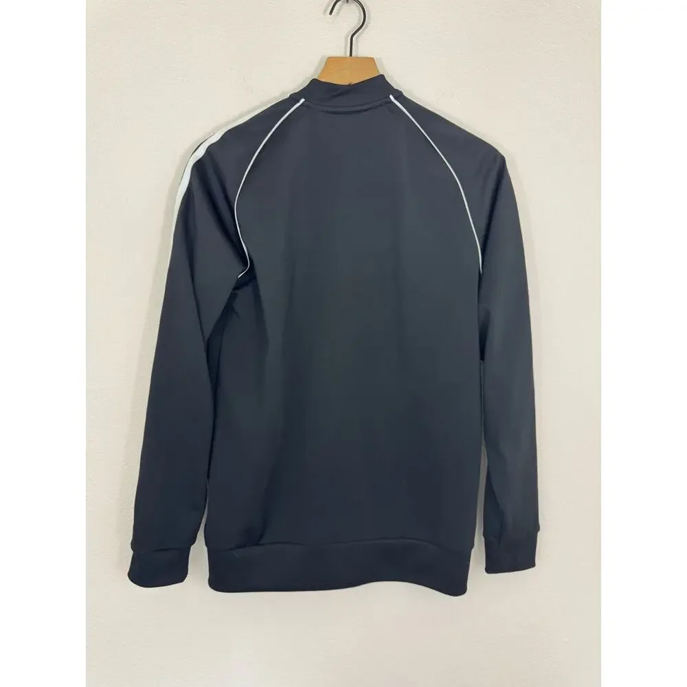 Adidas Originals Trefoil Track Jacket Youth XL Fits Women’s XS/S Black